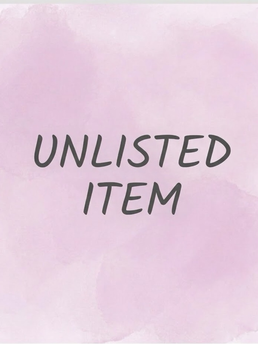 UNLISTED ITEM - Picture 1 of 1
